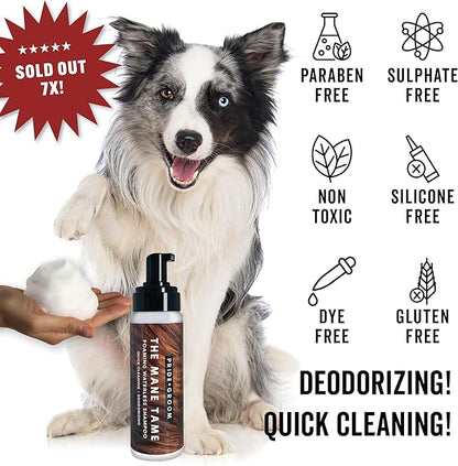 Pride and Groom The MITT KIT: A Waterless Bath for Dogs - Foaming Dry Shampoo and a Pet Sensitive Glove for a Rinse Free Cleanse and to Eliminate Odor