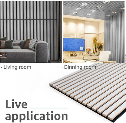 Art3d 2 Wood Slat Acoustic Panels