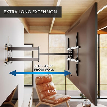 Mount-It! Long Arm Full Motion TV Wall Mount, Extra Long 42.5-Inch Extension