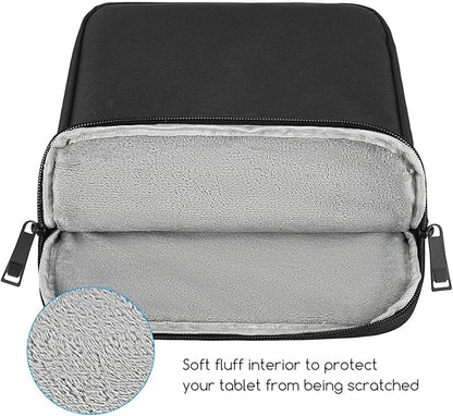 8 Inch Tablet Carrying Sleeve Bag Compatible with 8" Amazon Kindle Fire 8/Fire 8 Plus, 8.3" iPad mini 7 6/7.9" iPad mini 5 4 3 2 1, Samsung Galaxy Tab A7 Lite/Tab A Protective Tablet Case(Black)