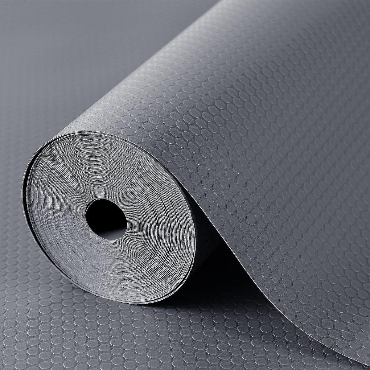 Shelf Liners for Kitchen Cabinets Non Adhesive Drawer Liner for Bathroom Waterproof Refrigerator Liners for Shelves Fridge Plastic Mats Cabinet Cupboard Liner Gray 2 Rolls 11.8 x 236.2 Inches