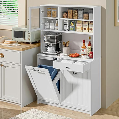OLD CAPTAIN Tilt Out Trash Cabinet