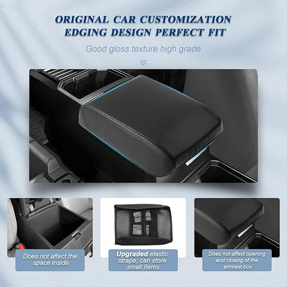 BIBIBO 2024 2025 Tacoma Center Console Cover,Armrest Cushion for 2024 2025 Toyota Tacoma Truck Console Lid,Car Arm Rest Pad Seat Box Cover,Tacoma Interior Accessories Arm Rest Cover 2024 Toyota Tacoma