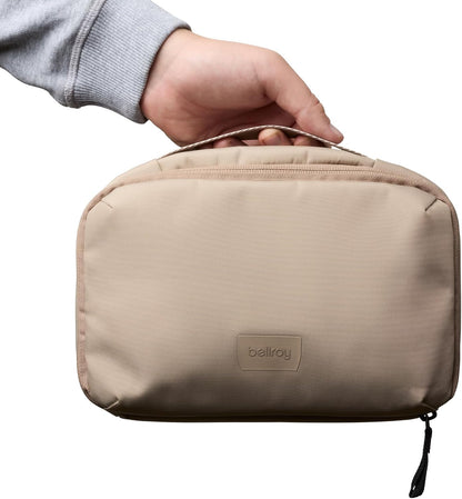 Bellroy Hanging Toiletry Kit (hanging 3 liter toiletry bag for men and women, and designed for travel) - Stone