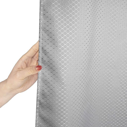 AooHome Waffle Weave Fabric Shower Curtain for Bathroom, 72"x78" Extra Long Bath Curtain with Weighted Hem, Heavy Duty, Water Repellent, 72 Width by 78 Height Inch, Grey