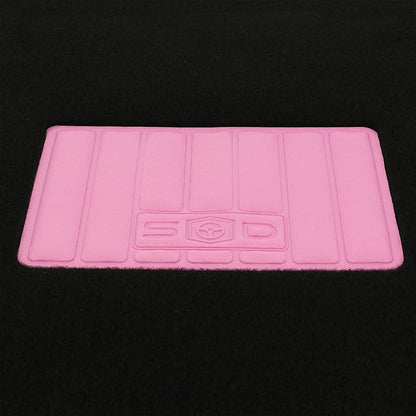 Universal Car Floor Mats Rubber Edge Carpet Pink Non-Slip Washable Mats Front 45 x 65 cm Rear 44 x 33 cm