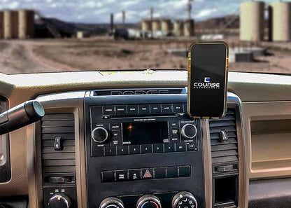 Course Motorsports Direct Fit Phone Mount - Dodge Ram 1500 (2009-2012), 2500/3500/4500/5500 (2010-2012) Compatible with All Phones - Manual Cradle