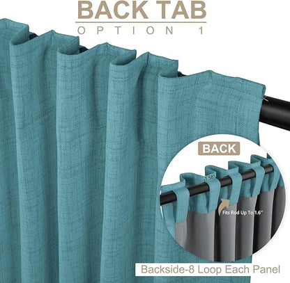 100% Blackout Shield Linen Blackout Curtains