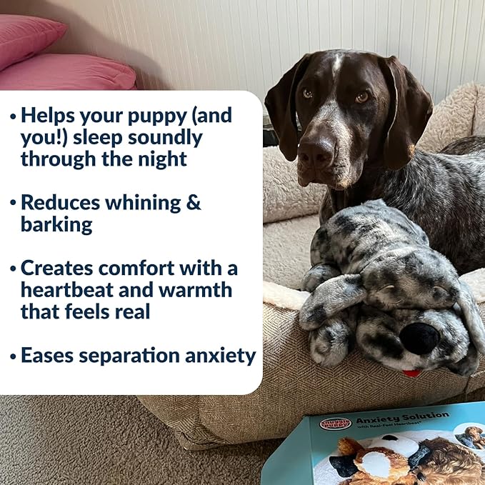 Snuggle Puppy Original Toys - Heartbeat Puppy for Dogs - Pet Anxiety Relief and Calming Aid - Comfort Dog Toys for Behavioral Training
