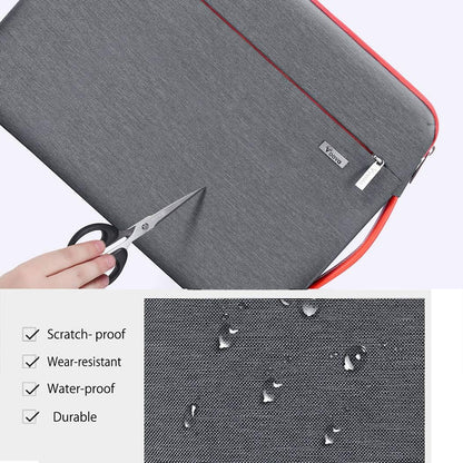 Voova Laptop Sleeve Case 14 15 Inch with Handle, 360° Protective Waterproof Slim Computer Bag Cover Compatible with MacBook Air 15 M2/M3/M4 2024-2025, MacBook Pro 14, Hp Chromebook 14, Grey