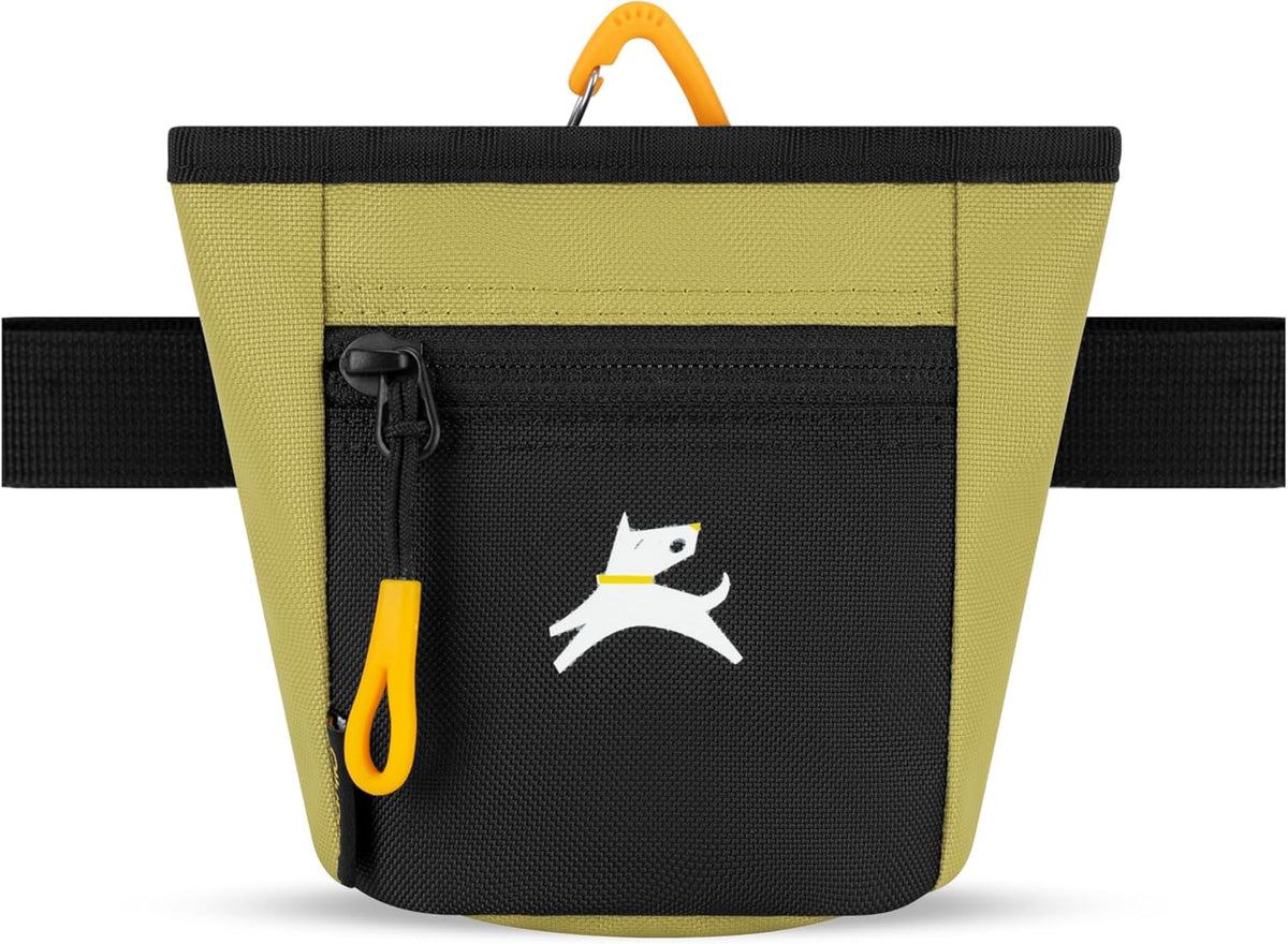 OllyDog Goodie Treat Bag, Dog Treat Pouch, Waist Belt Clip for Hands-Free Training, Magnetic Closure, Dog Training and Behavior Aids, Three Ways to Wear (Alchemy)