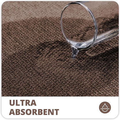 Bath Mat,Ultra Thin Bathroom Runner Rugs,Large Bath Mats for Bathroom,Quick Dry,Non-Slip,Machine Washable,Low Pile,Bath Rug,Shower Outside,Sink,Home Decor Accessories.Brown,2'x5'（24x60inch）