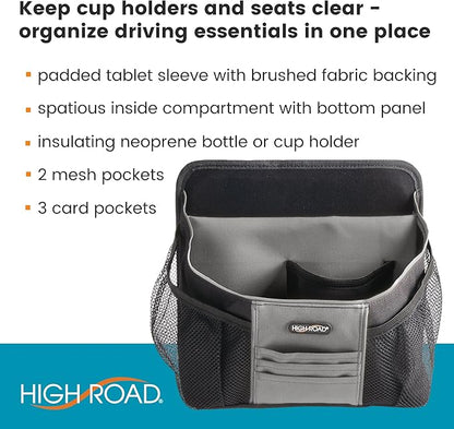 High Road DriverStash Front Seat Car Organizer with Insulated Cup Holder