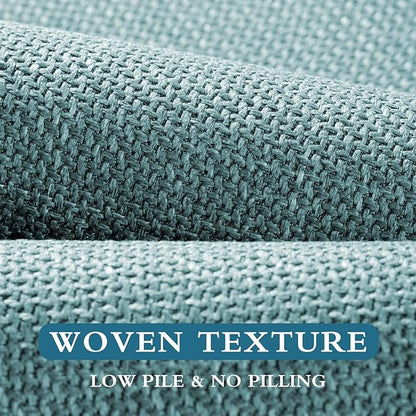 YIHOUSE Blue Bathroom Rug Sets 2 Piece, Bathroom Mat Quick Dry, Thin Bath Rug Set,Absorbent Bath Mat for Bathroom Non Slip Washable for Toilet and Floor