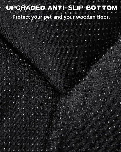 WAYIMPRESS Washable Dog Bed Crate Pad for Medium Large Size, Soft Kennel Pad Crate Mat for Dog Cage Anti-Slip Comfy Pet Bed,35" x 22",Gray