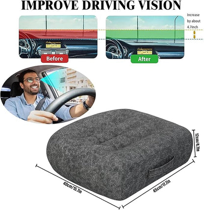 Super Thicken Car Seat Cushion for Adults/Office Chair Cushions/Butt Pillow for Car Long Sitting,Portable Car Seat Pad Fatigue Relief Suitable for Trucks,Cars,Office Chairs,Wheelchairs（Dark gray）
