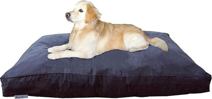 Dogbed4less XXL Orthopedic Extreme Comfort Memory Foam Dog Beds for Large Dog, Waterproof Internal Cover and Machine Washable External Cover, 55"X37" Pet Pillow, Espresso