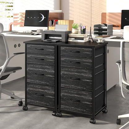 4 Drawers Mobile File Cabinet Vertical Filing Cabinet