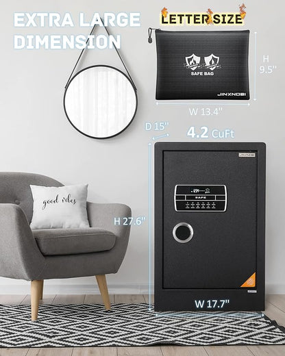 Large Safe Box, 4.2 Cubic Feet Home Safes