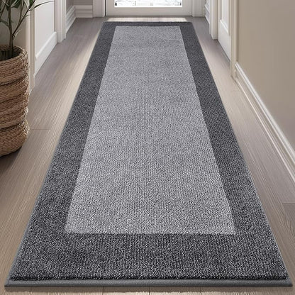 DOMUSTEX Machine Washable Kitchen Rug 32" x 72", Non Slip Indoor Door Rug, Absorbent Entrance Runner Rug for Bedroom, Hallway, Bathroom, Floor (Roll Packing)