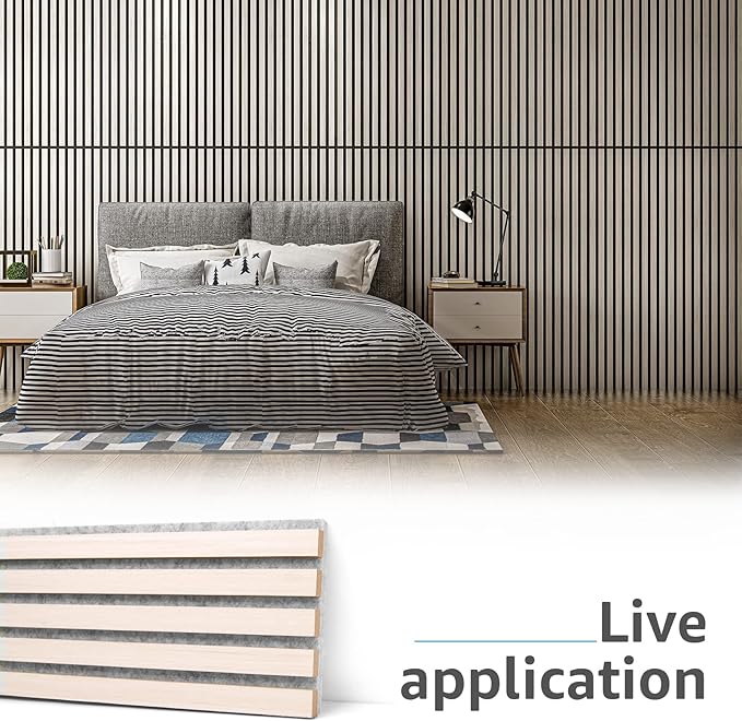 Art3d 2 Wood Slat Acoustic Panels