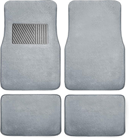FH Group F14403GRAY Gray Carpet Floor Mat with Heel Pad (Deluxe)
