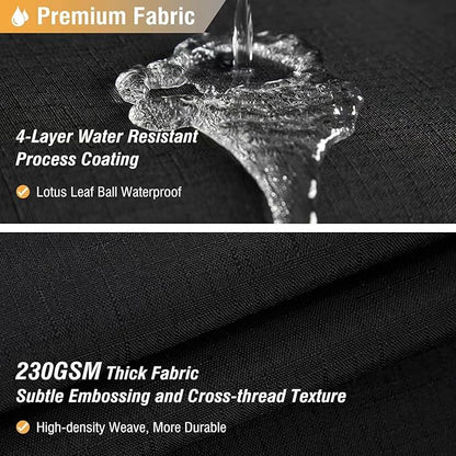 BTTN Extra Long Shower Curtain - 84 Inch Long Linen Textured Weighted Fabric Shower Curtain Set with 12 Plastic Hooks, Hotel Luxury Decorative Curtains for Bathroom Showers and Bathtubs - 72x84, Black