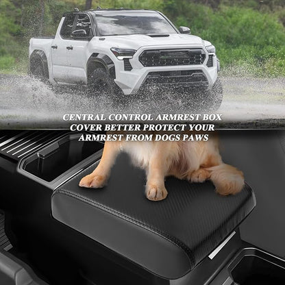 BIBIBO 2024 2025 Tacoma Center Console Cover,Armrest Cushion for 2024 2025 Toyota Tacoma Truck Console Lid,Car Arm Rest Pad Seat Box Cover,Tacoma Interior Accessories Arm Rest Cover 2024 Toyota Tacoma