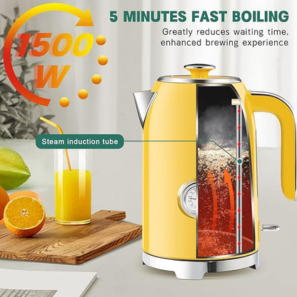 SUSTEAS Electric Kettle - 57oz Hot Tea Kettle Water Boiler