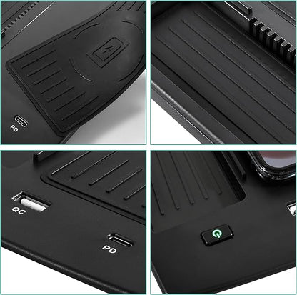 KEWISAUTO Wireless Charger for Honda Accord 2018 2019 2020 2021 2022 Accessories, Fast Charging Charger USB-A USB-C Wireless Charger, Phone Pad Charger
