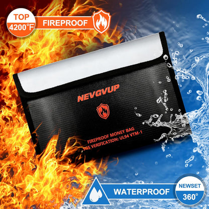 Diversion Book Safe with 4200°F Fireproof Money Bag and Combination Lock, 10.5" x 7.9" x 2.5" Fake Book Hidden Storage Safe, Hollow Secret Portable Metal Storage Box for Cash, Valuables - Easter Bible
