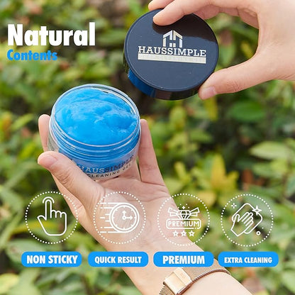 Car Cleaning Gel for Car Detailing - Pack of 4 - for Removing Dust from Car Vent Dashboard Interior, Keyboard Cleaning Putty for PC, Laptop