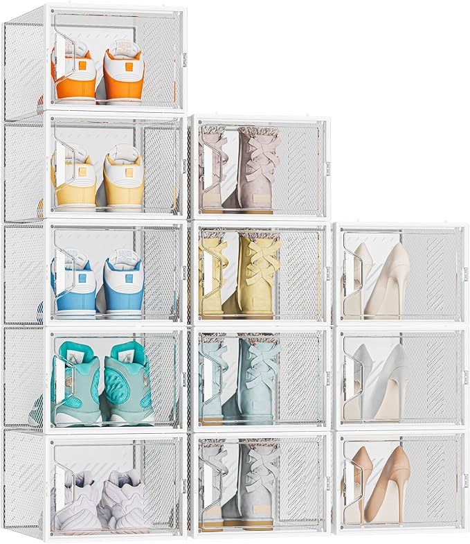 Shoe Organizer, 12 Pack Shoe Storage Shoe Organizer