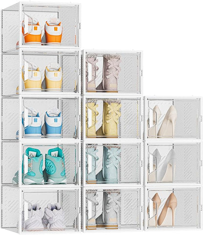 Shoe Organizer, 12 Pack Shoe Storage Shoe Organizer