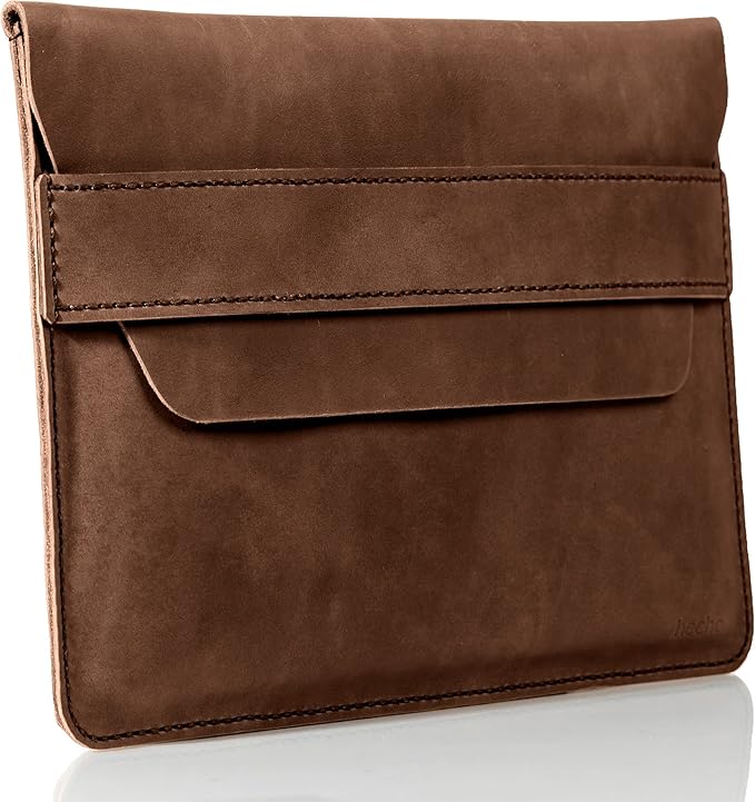 hecho. Leather Case with Pencil Holder Fernando for iPad mini 1-6 Case (2012-2021) - Handmade & Fair Trade (iPad mini 6 Case with Pencil Holder, Sleeve, Cover, Bag, Skin, Pouch)