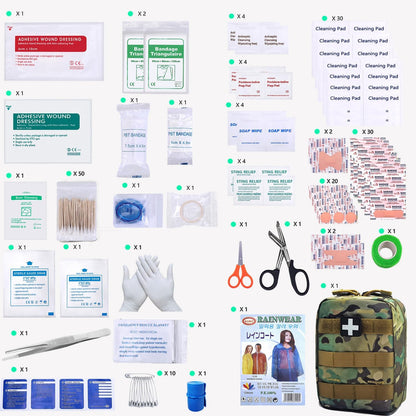 Carlebben EMT Pouch MOLLE Ifak Pouch Tactical MOLLE Medical First Aid Kit Utilit Camouflage