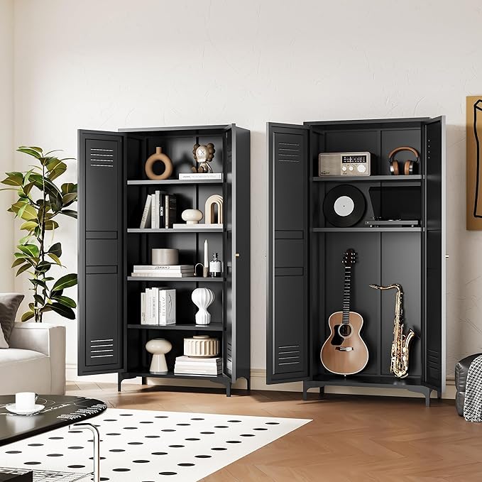 Metal Storage Cabinet-61” Tall Steel File Cabinets