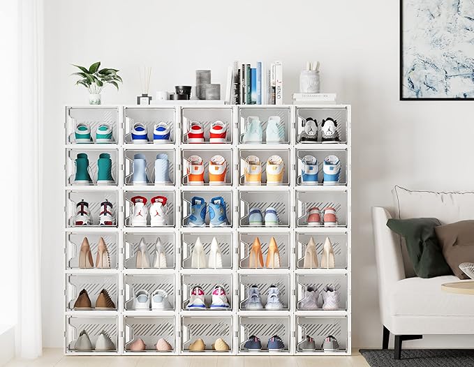 Shoe Organizer, 12 Pack Shoe Storage Shoe Organizer