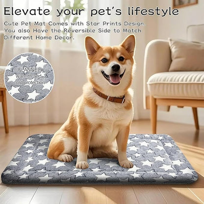 Dog Bed Mat - Reversible Dog Crate Bed Mats, Soft & Breathable Kennel Pad, Durable Crate Bed for Small Medium Large Dogs & Cats