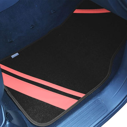 FH Group Car Floor Mats - Carpet Floor Mats for Cars, Universal Fit Automotive Floor Mats, All Purpose Car Floor Mats, Carpet Protector Mat for Most Sedan, SUV, Truck Floor Mats Pink