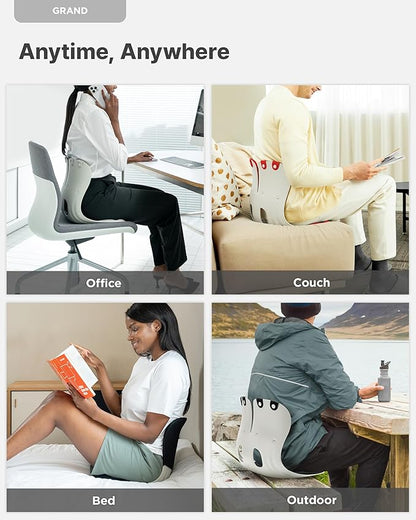 Curble GRAND 2PACK – Ergonomic Chair Back Support, Lumbar Support