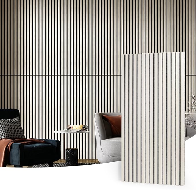 Art3d 2 Wood Slat Acoustic Panels