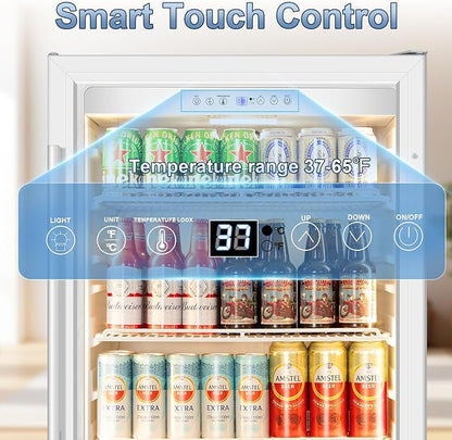 Beverage Refrigerator, 4.9 Cubic Feet Undercounter/Freestanding 24 Inch
