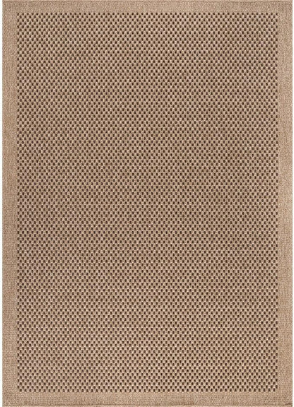 CAMILSON Easy Jute Rug 4x6, Indoor Outdoor Natural Color Fiber Area Rugs for Living Room Patio and Kitchen Rug, Sisal Boho Woven Design, Easy-Cleaning, Washable Outside Carpet Alfombras para(4 x 6)