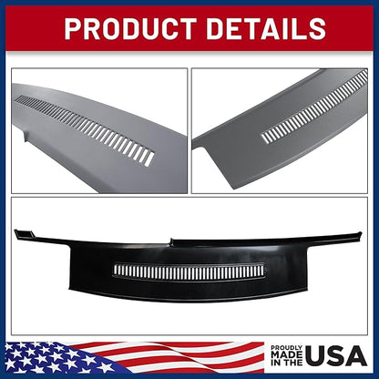 DashSkin Dash Cover Compatible with 1988-1994 C1500 C2500 C3500 K1500 K2500 K3500 Silverado Sierra Tahoe Yukon Suburban in Dark Grey (AKA Bluish Grey) - Hard Molded Plastic Dashboard Cap