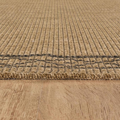 Easy Jute Rugs 8x10 Frame Natural Color Living Room Indoor Outdoor Area Rug for Patio and Kitchen Rug High Traffic Washable Easy to Clean Solid Boho Woven Design Carpet (8 x 10)