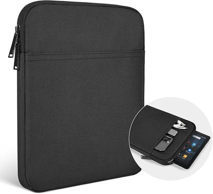 8 Inch Tablet Carrying Sleeve Bag Compatible with 8" Amazon Kindle Fire 8/Fire 8 Plus, 8.3" iPad mini 7 6/7.9" iPad mini 5 4 3 2 1, Samsung Galaxy Tab A7 Lite/Tab A Protective Tablet Case(Black)
