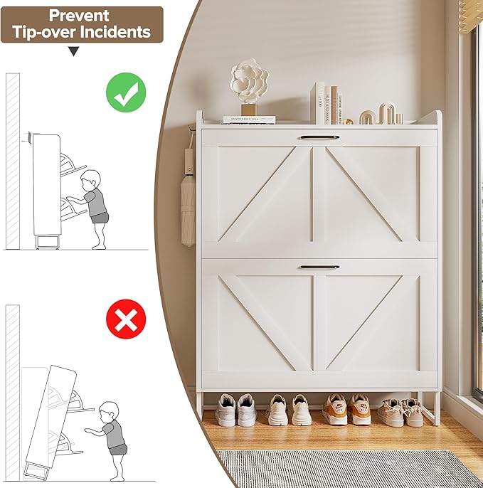 EOYUTLLY Shoe Cabinet for Entryway