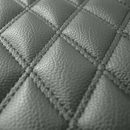 FH Group Faux Leather Car Floor Mats – Universal Fit PU Leather Floor Mats with Non-Slip Design, All-Weather Interior Protectors for Cars, SUVs, and Trucks, Durable Floor Liners, Gray