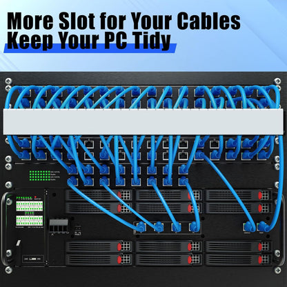 Wire Duct Kit, Open Slot Cable Management Raceway, 123in Track Desk Channel, Cord Cover Wiring, Cable Raceway Kit to Hide Wall Mount TV Cables - 8x15.4in X 1.97in X 1.97in